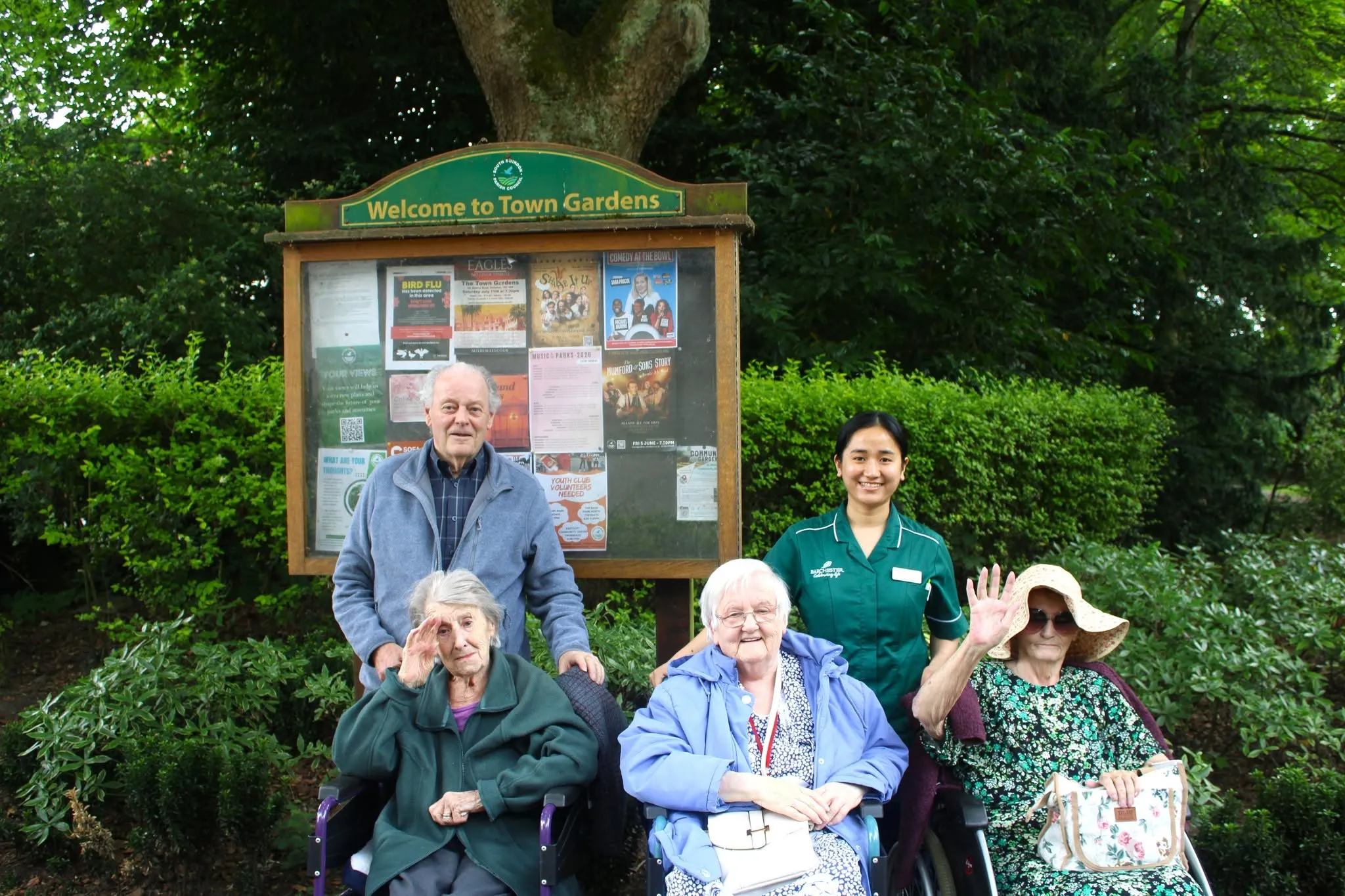 Minibus trip to Town Gardens