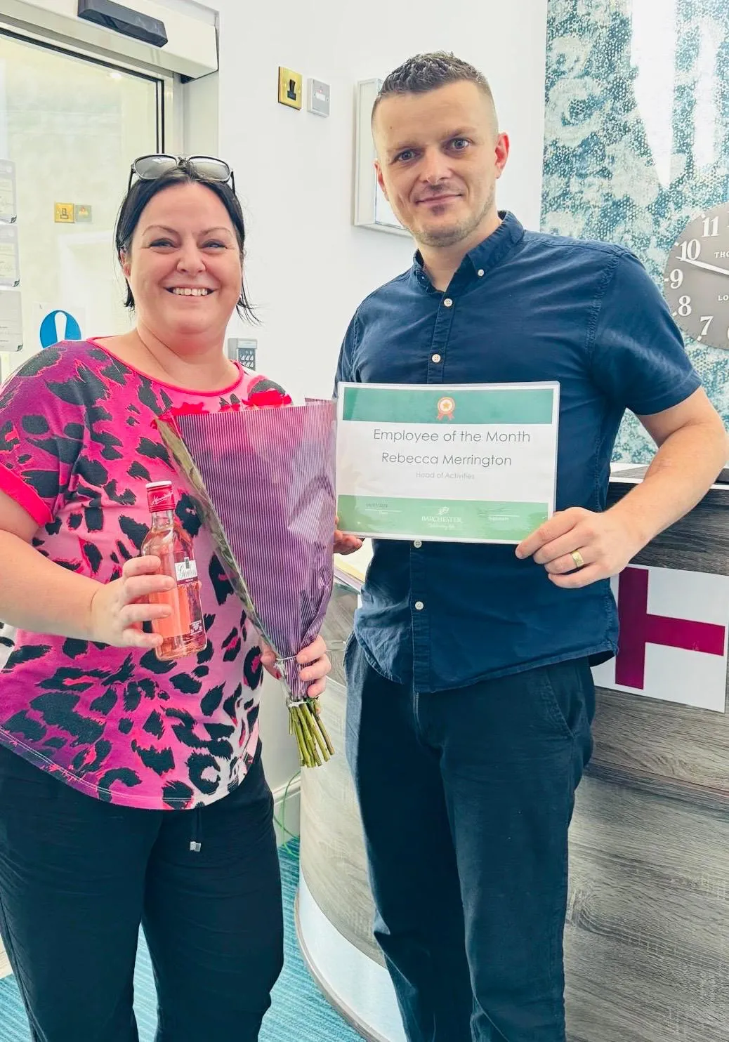June Employee of the Month for Becky