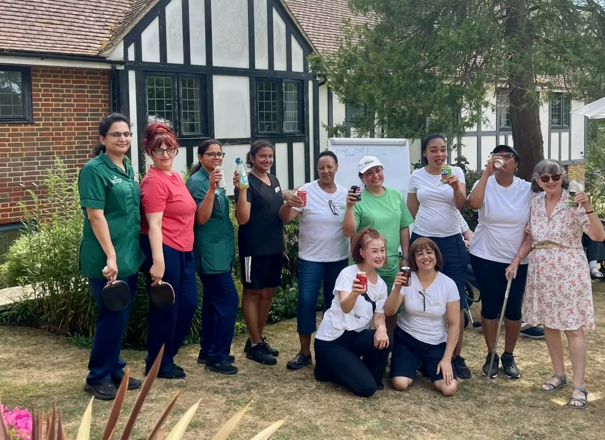 Residents And The Team Compete In Their Own Sports Day 