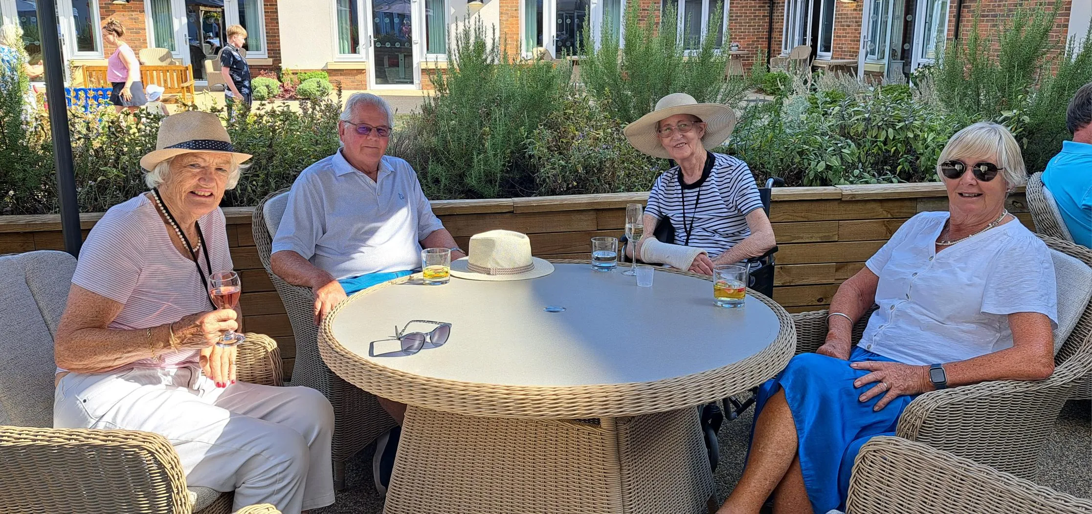 Residents Celebrate Summer at Lotus Manor with BBQ and Garden Games