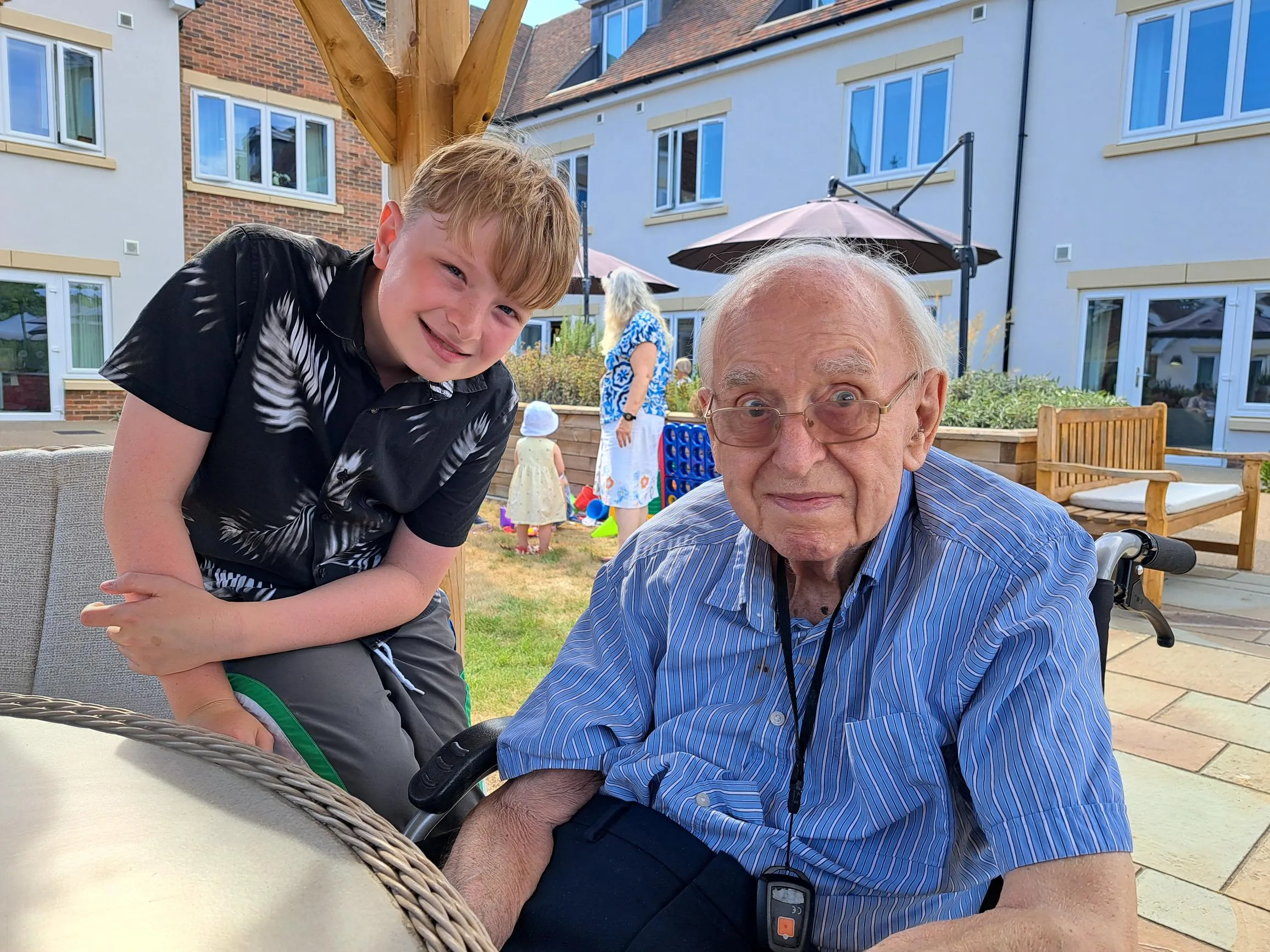 Residents Celebrate Summer at Lotus Manor with BBQ and Garden Games