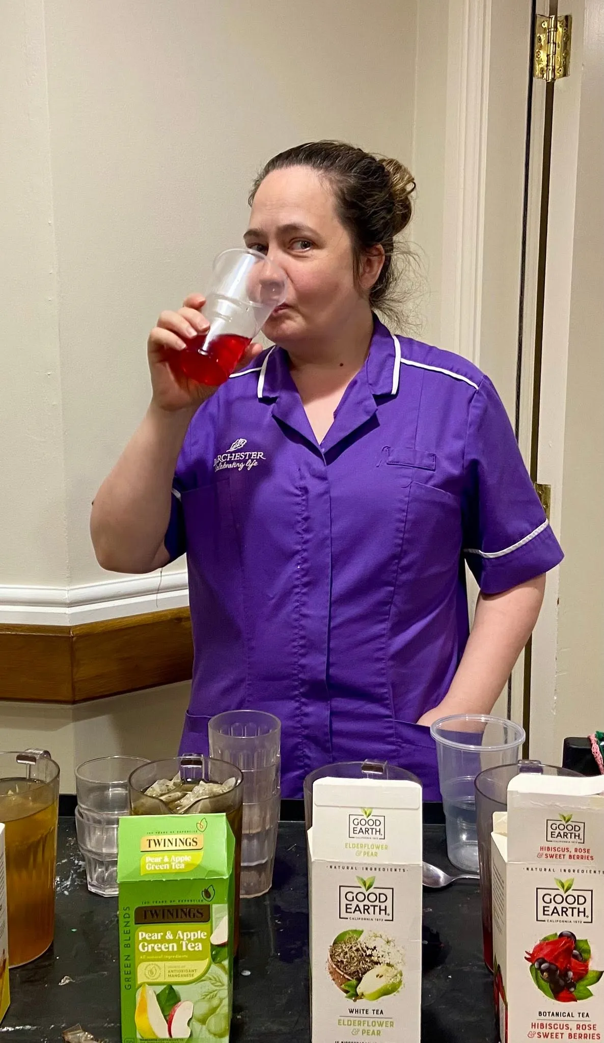Our residents at Hall Park celebrated National Iced Tea Day!
