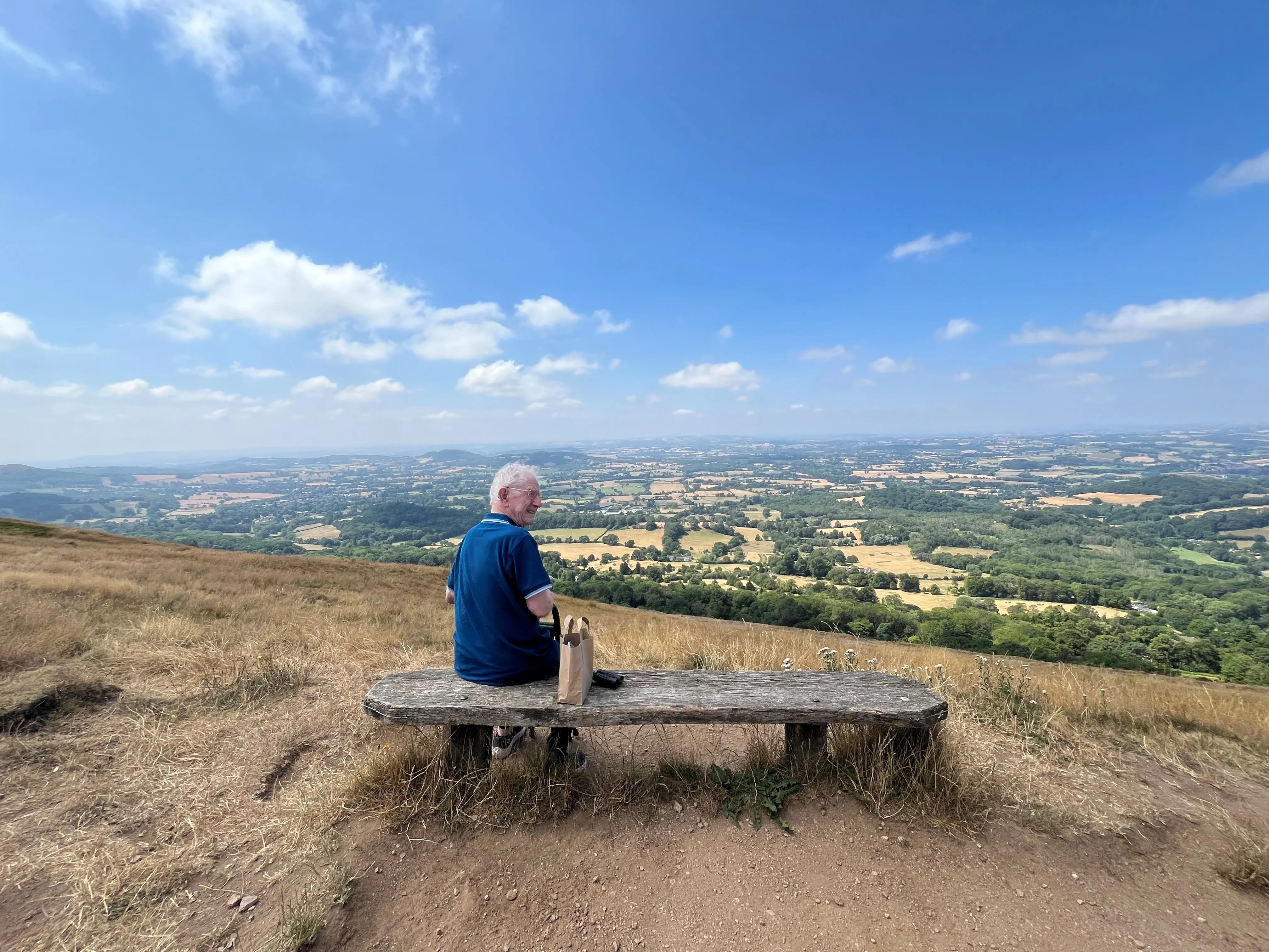 A trip up to the Beacon on Malvern Hills!