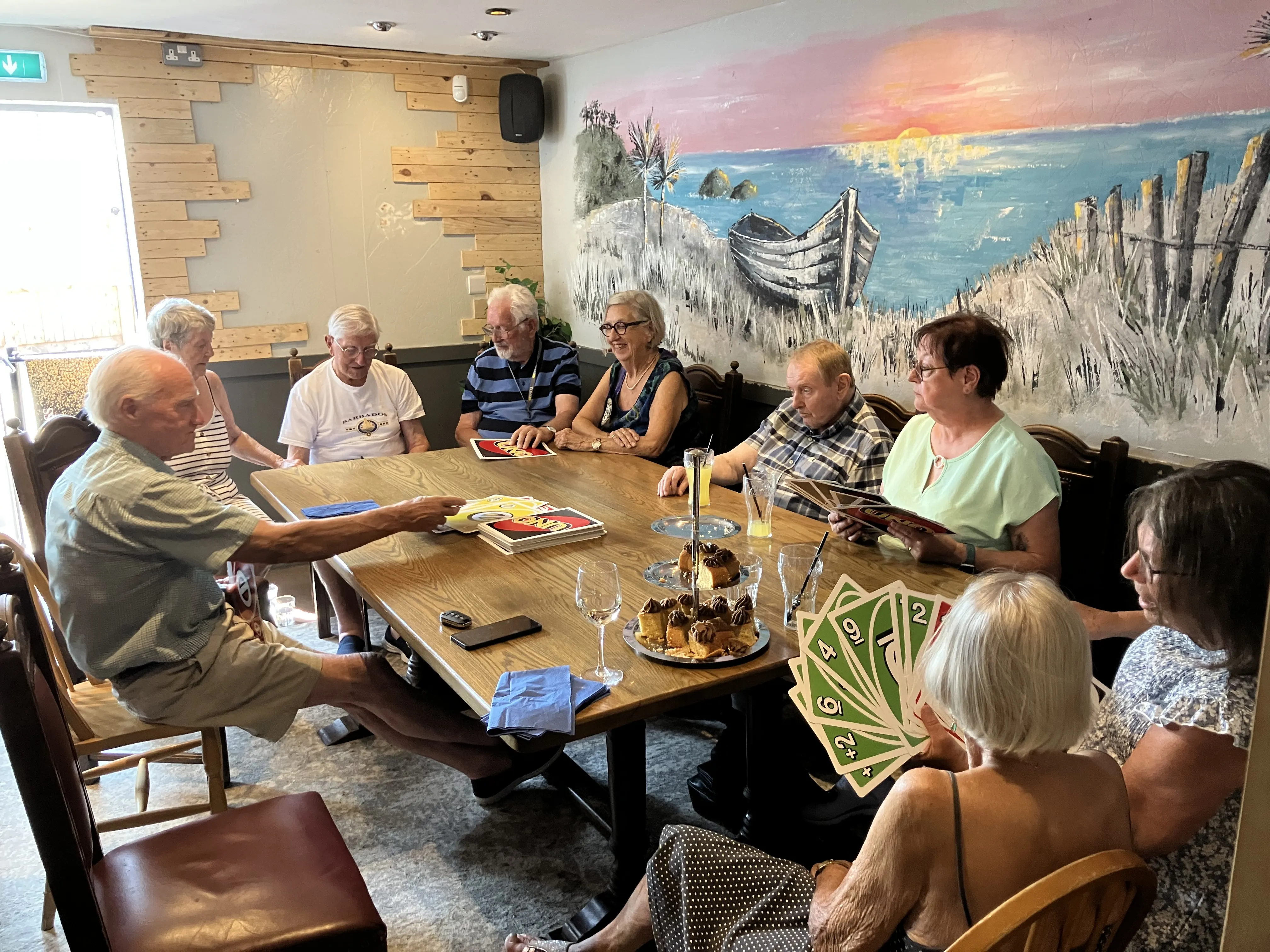 Wimborne's Pit Stop Carers cafe running in Westtown Inn pub