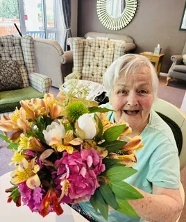An afternoon of flower arranging