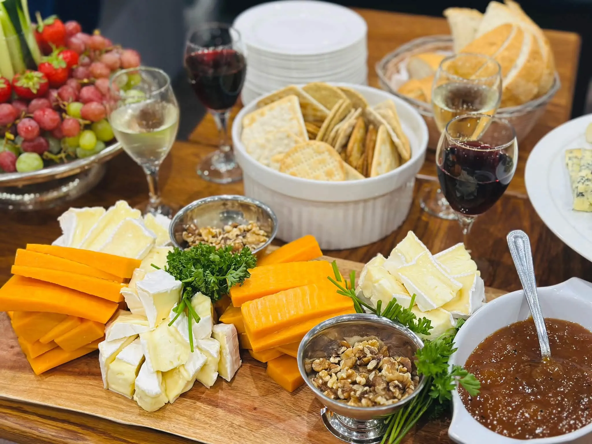 Cheese and wine