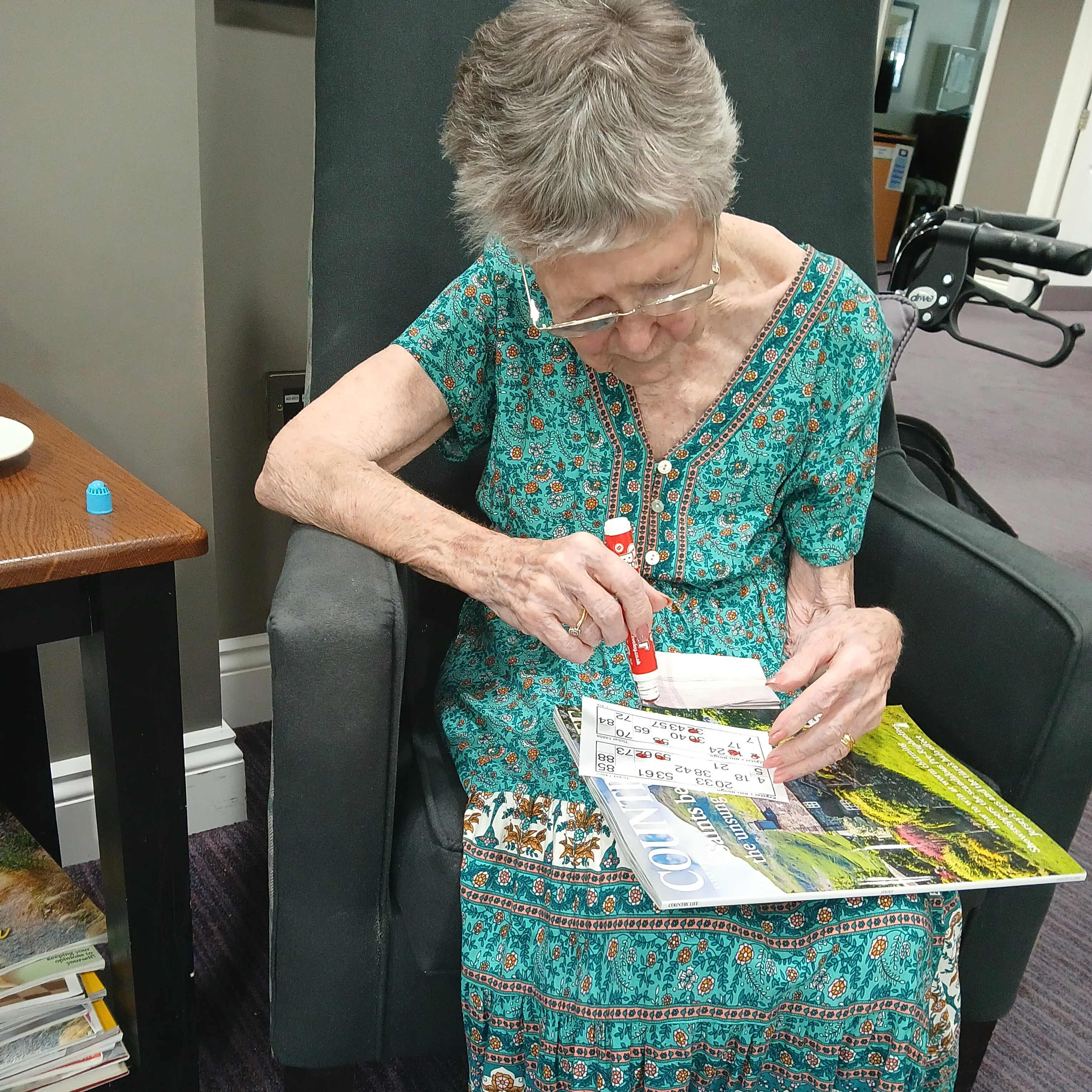 Eyes down for Wilton Place’s weekly bingo session