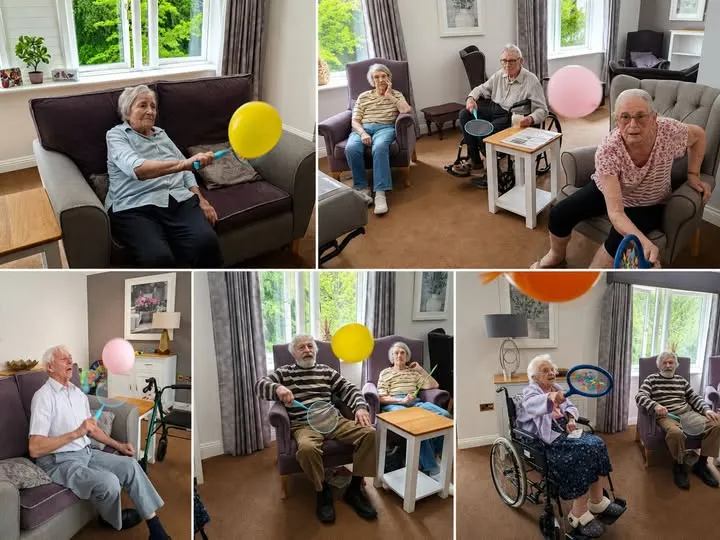 Balloon tennis at The Cedars