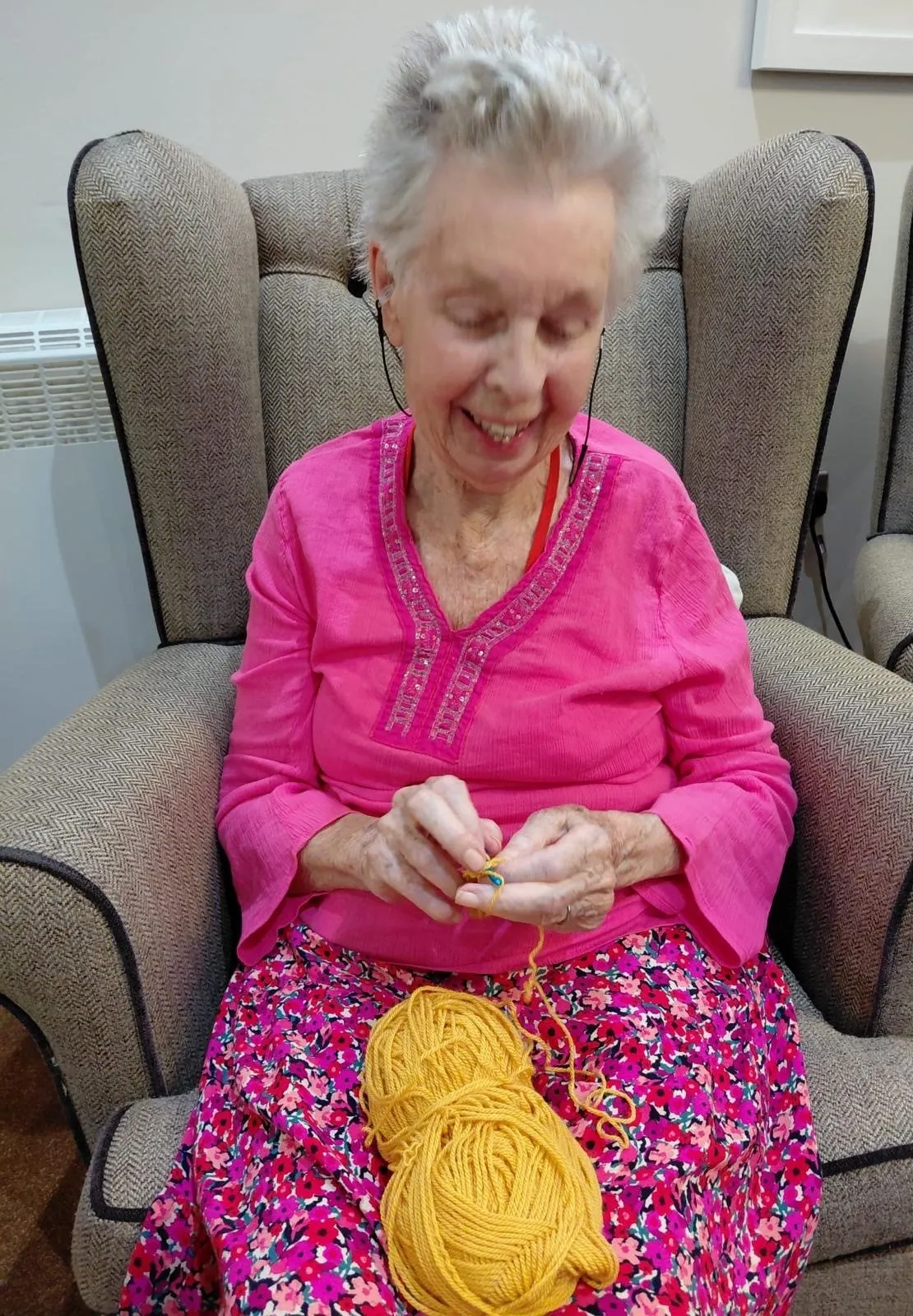 Learning to crochet in memory lane