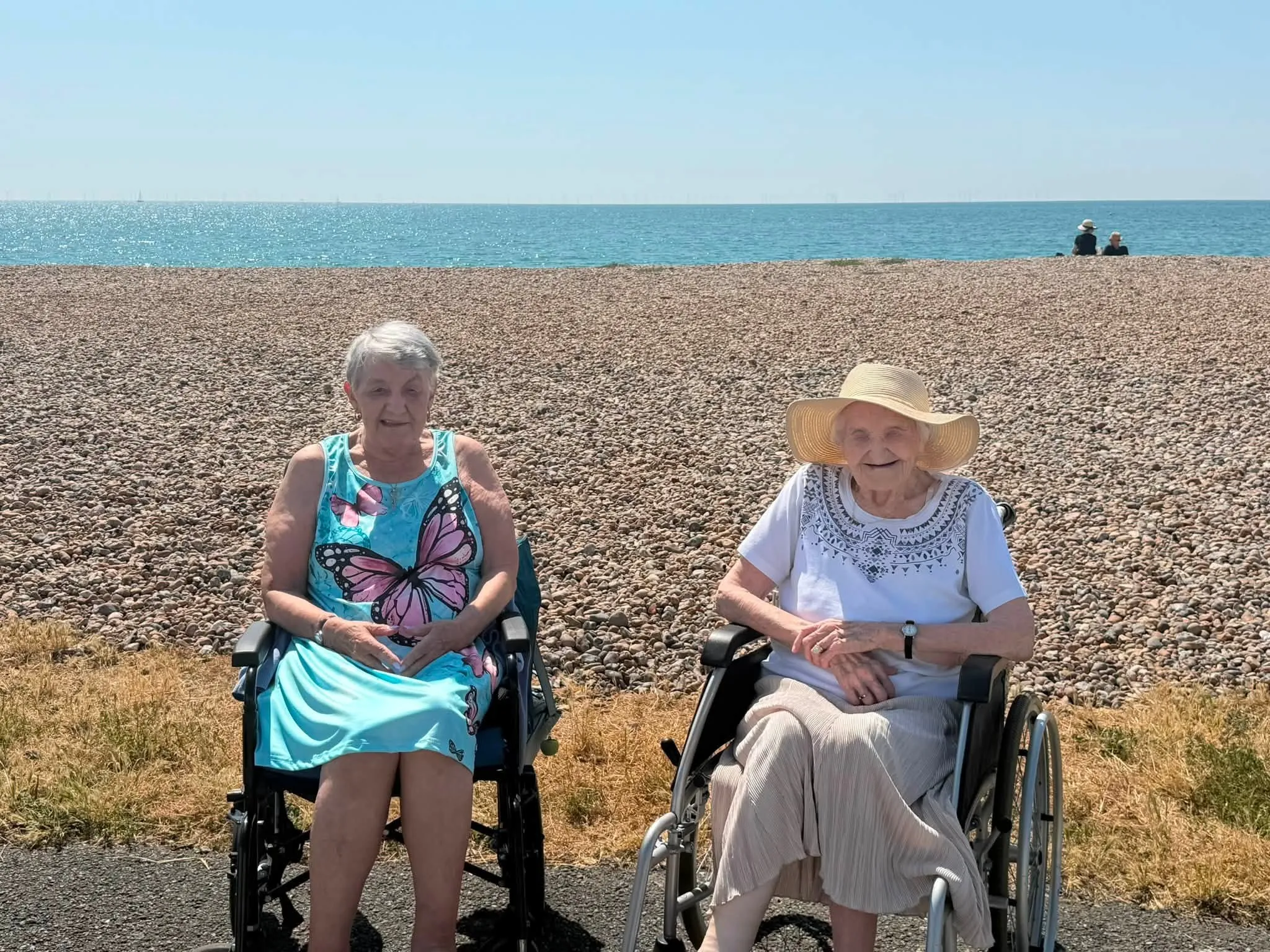Enid celebrates her 101st Birthday with a trip to the beach
