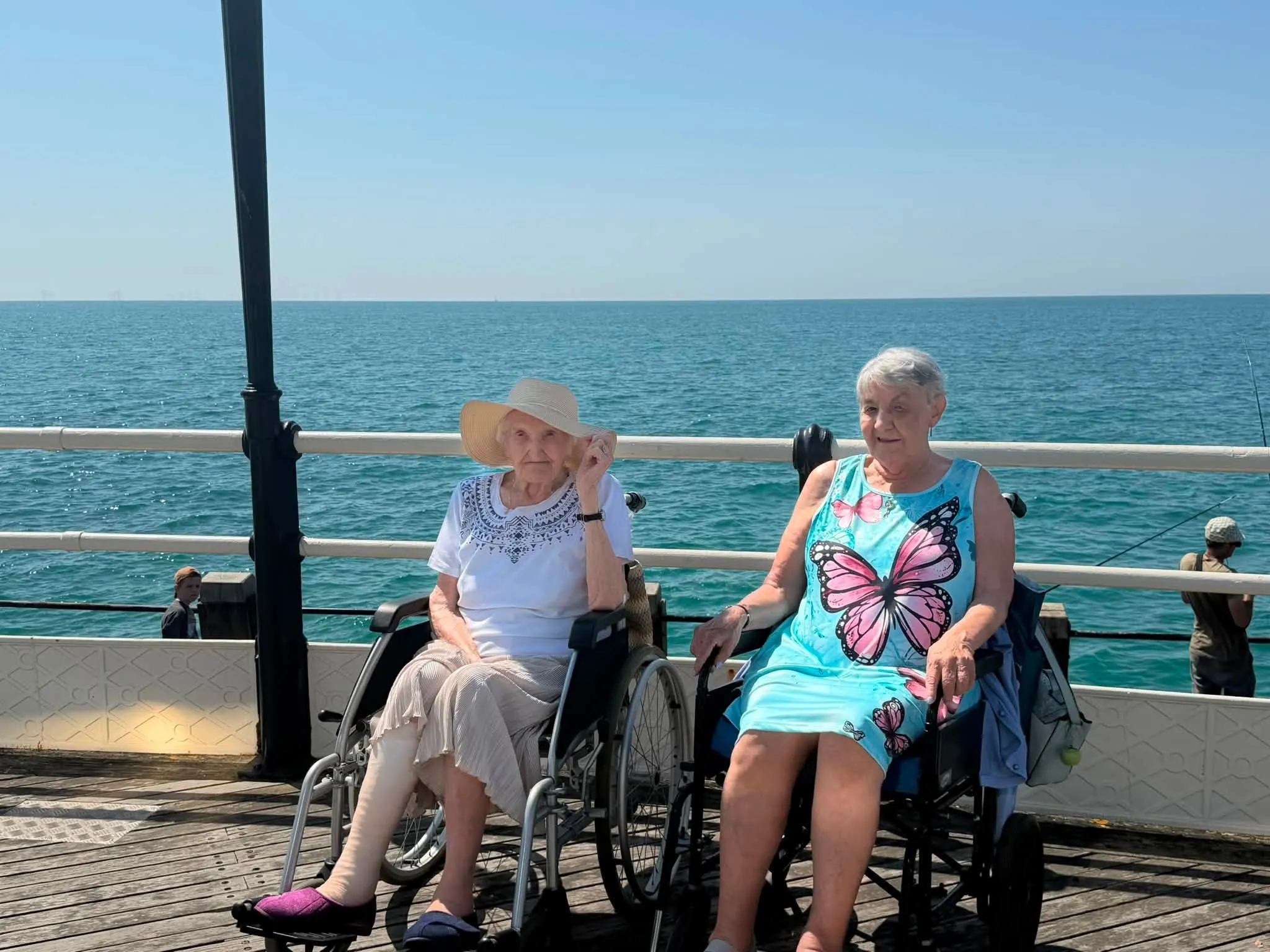 Enid celebrates her 101st Birthday with a trip to the beach