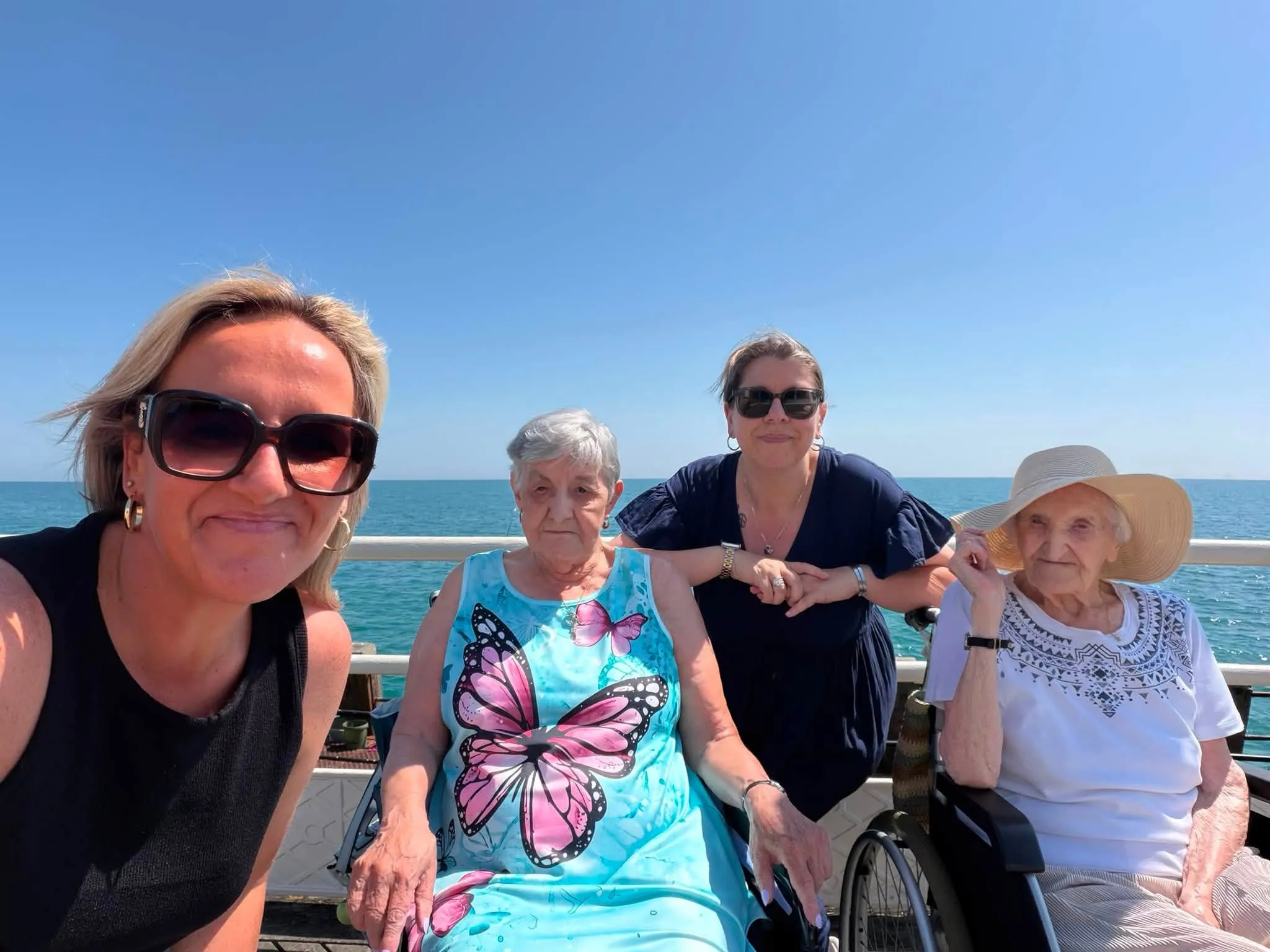Enid celebrates her 101st Birthday with a trip to the beach