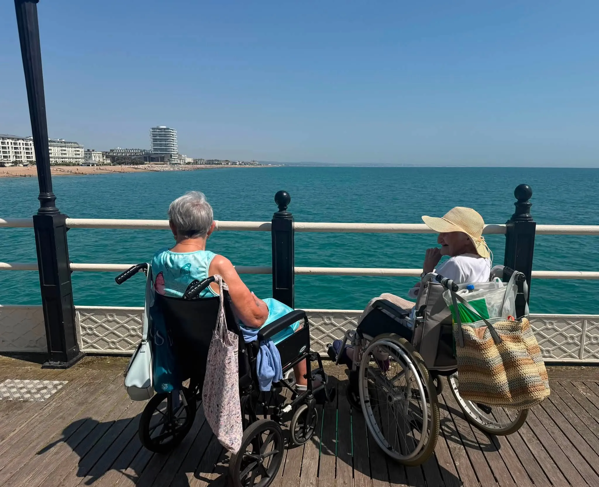 Enid celebrates her 101st Birthday with a trip to the beach