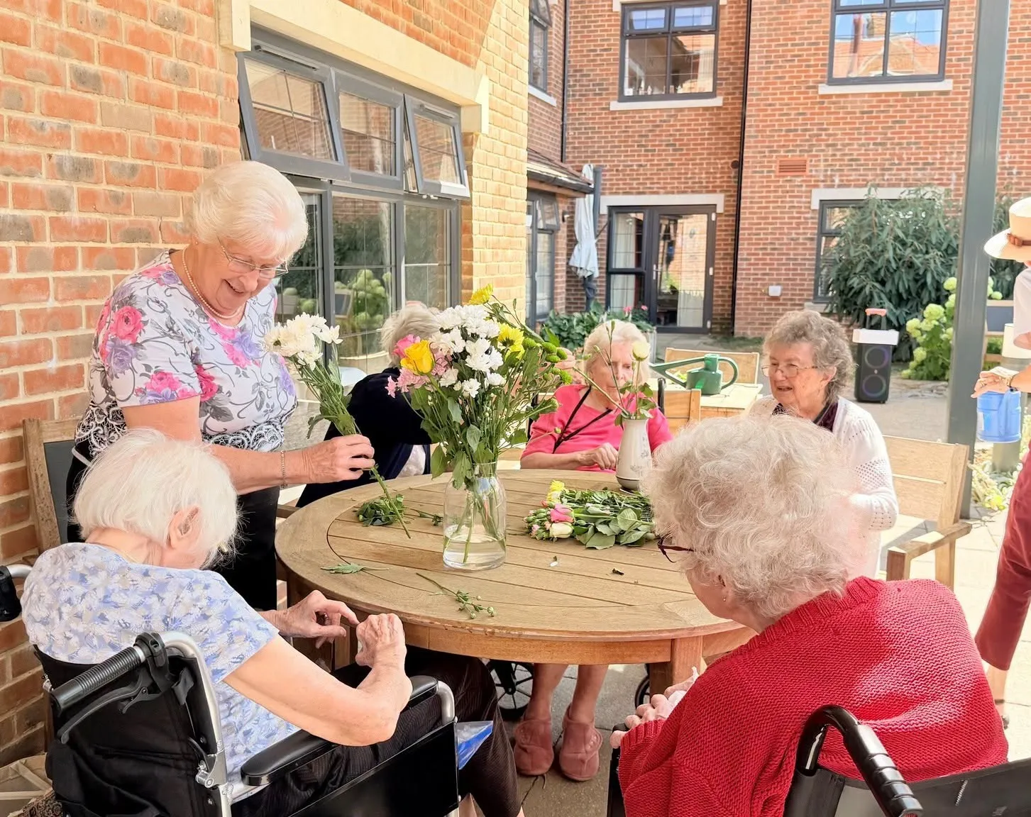 Flower arranging 