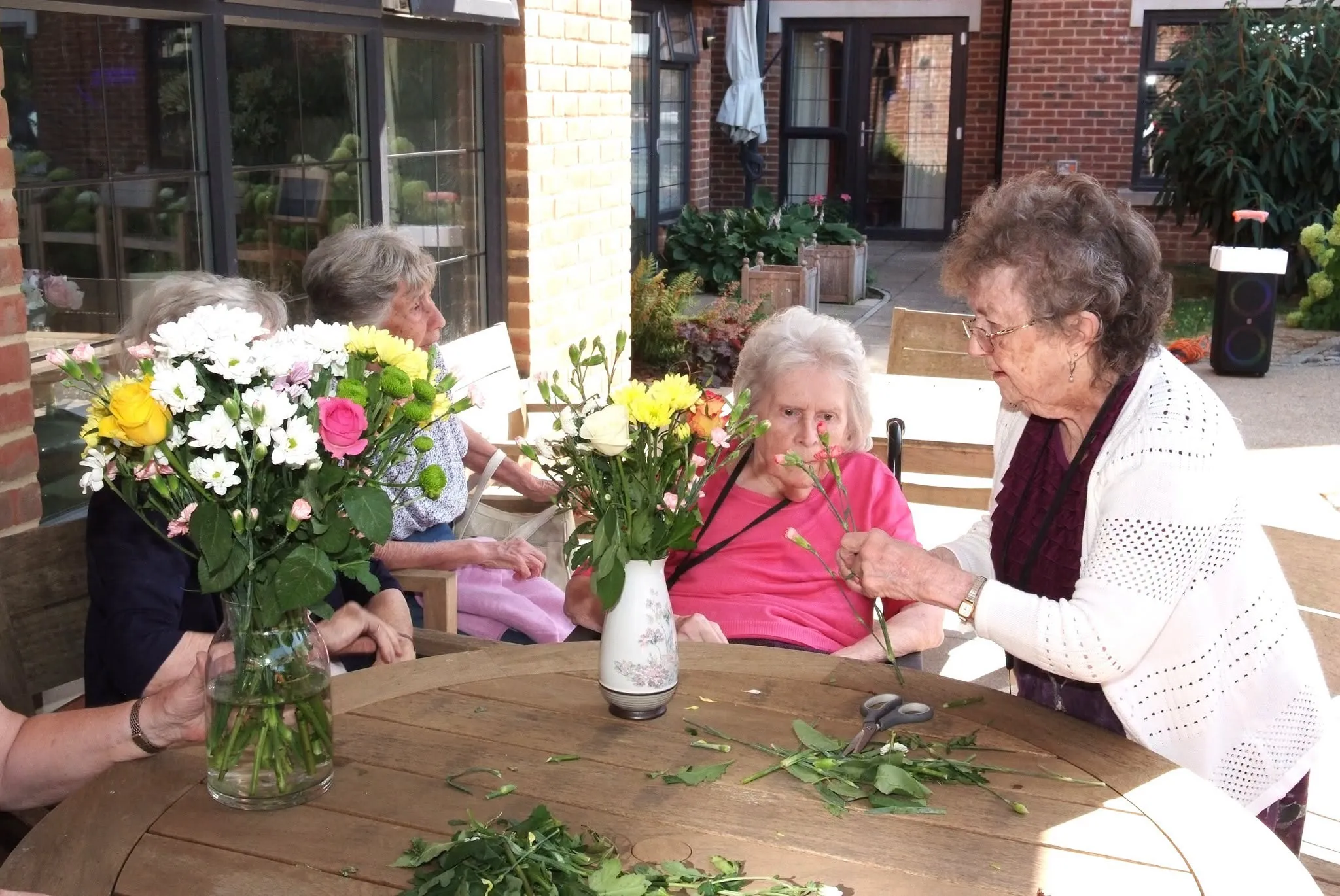 Flower arranging 