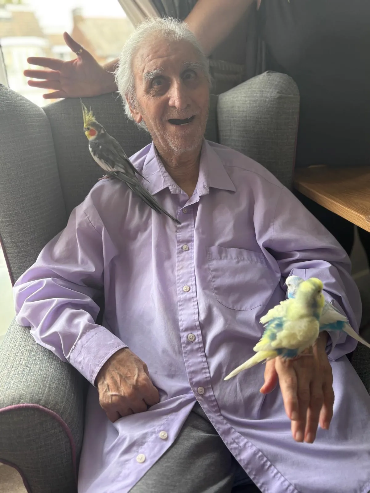 Feathered Friends Bring Smiles to Magnolia Court