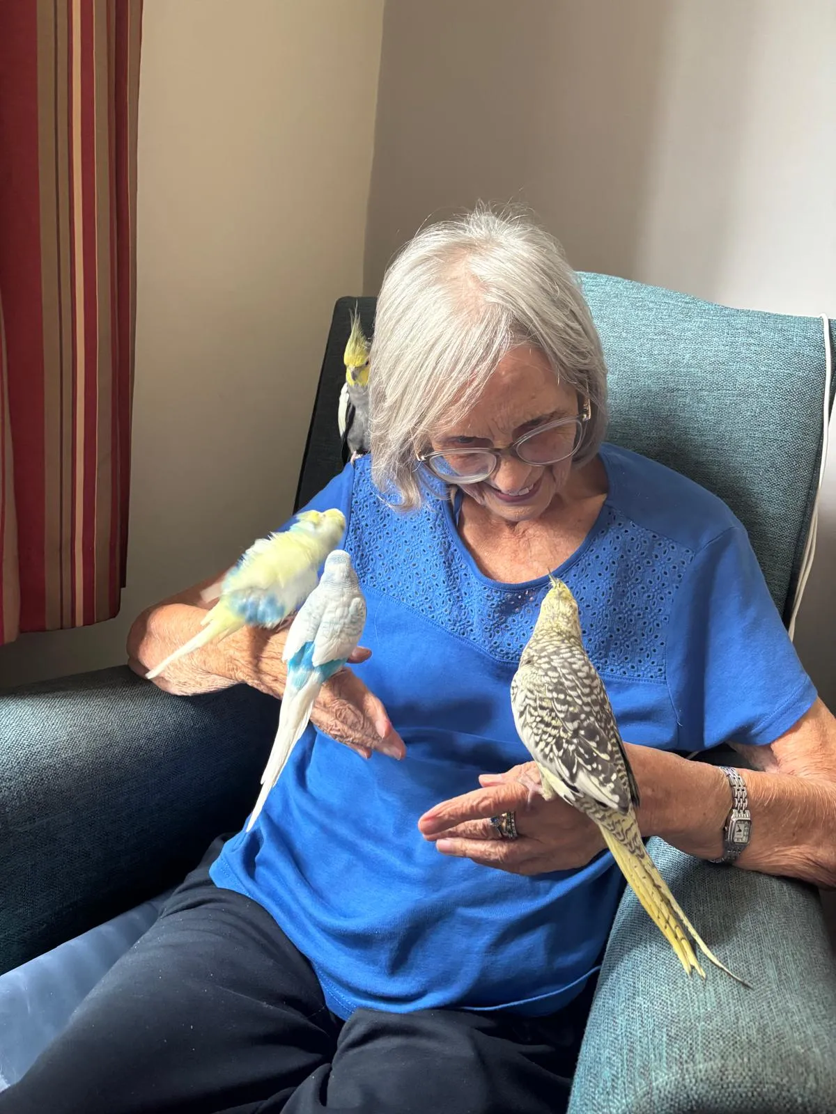Feathered Friends Bring Smiles to Magnolia Court