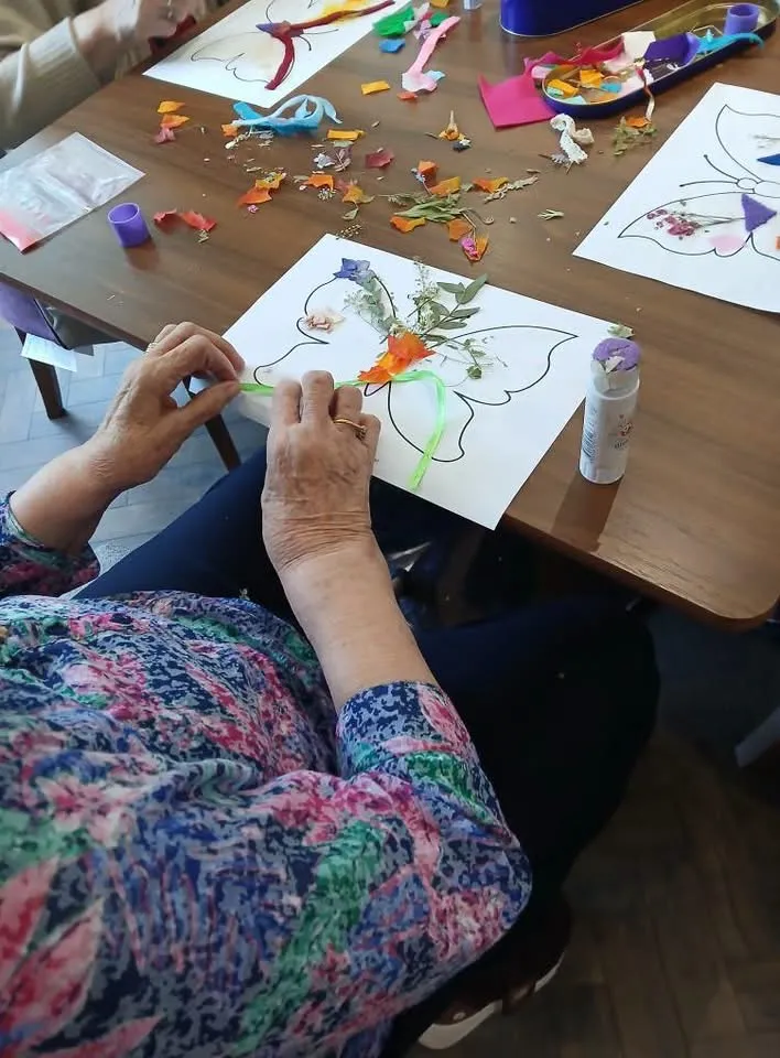 Butterfly crafting and virtual talk