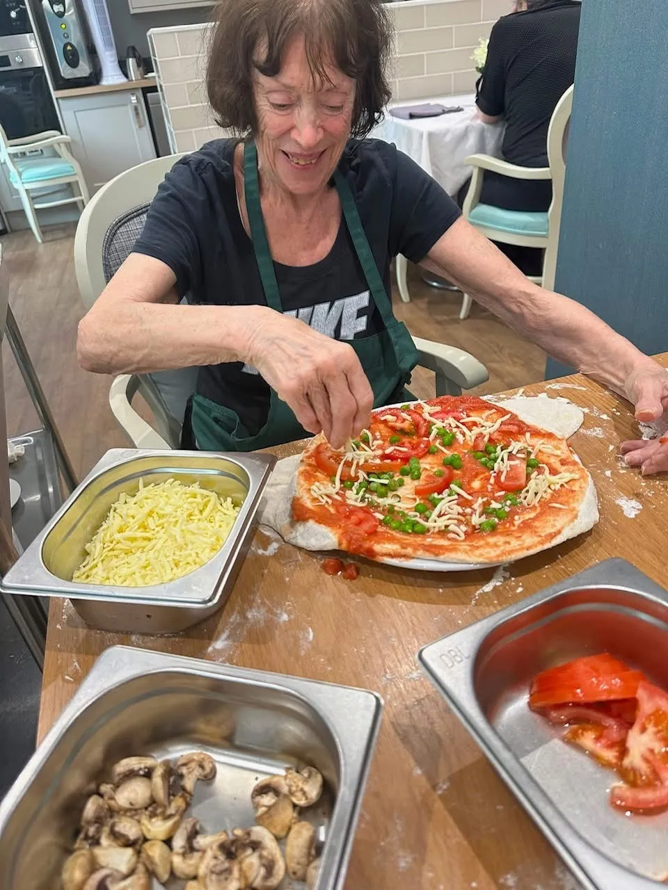 Pizza making at Cookridge Court