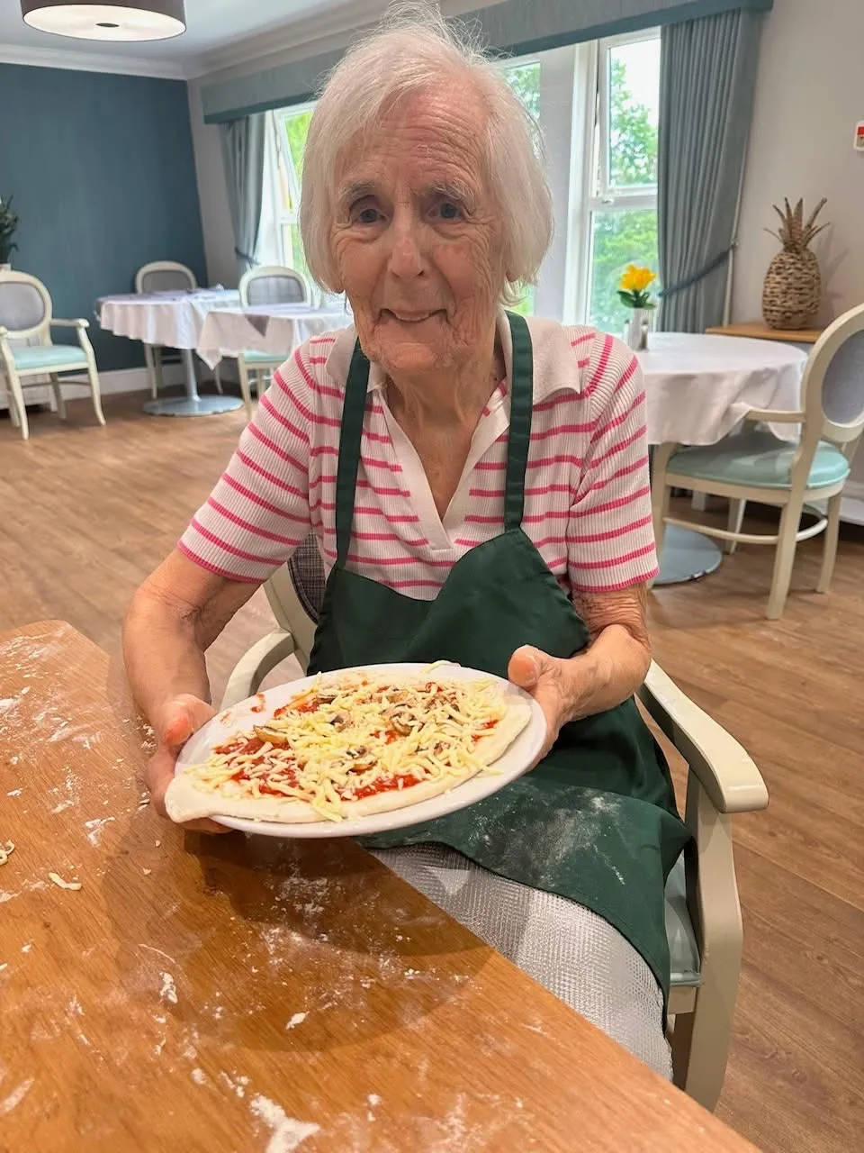 Pizza making at Cookridge Court
