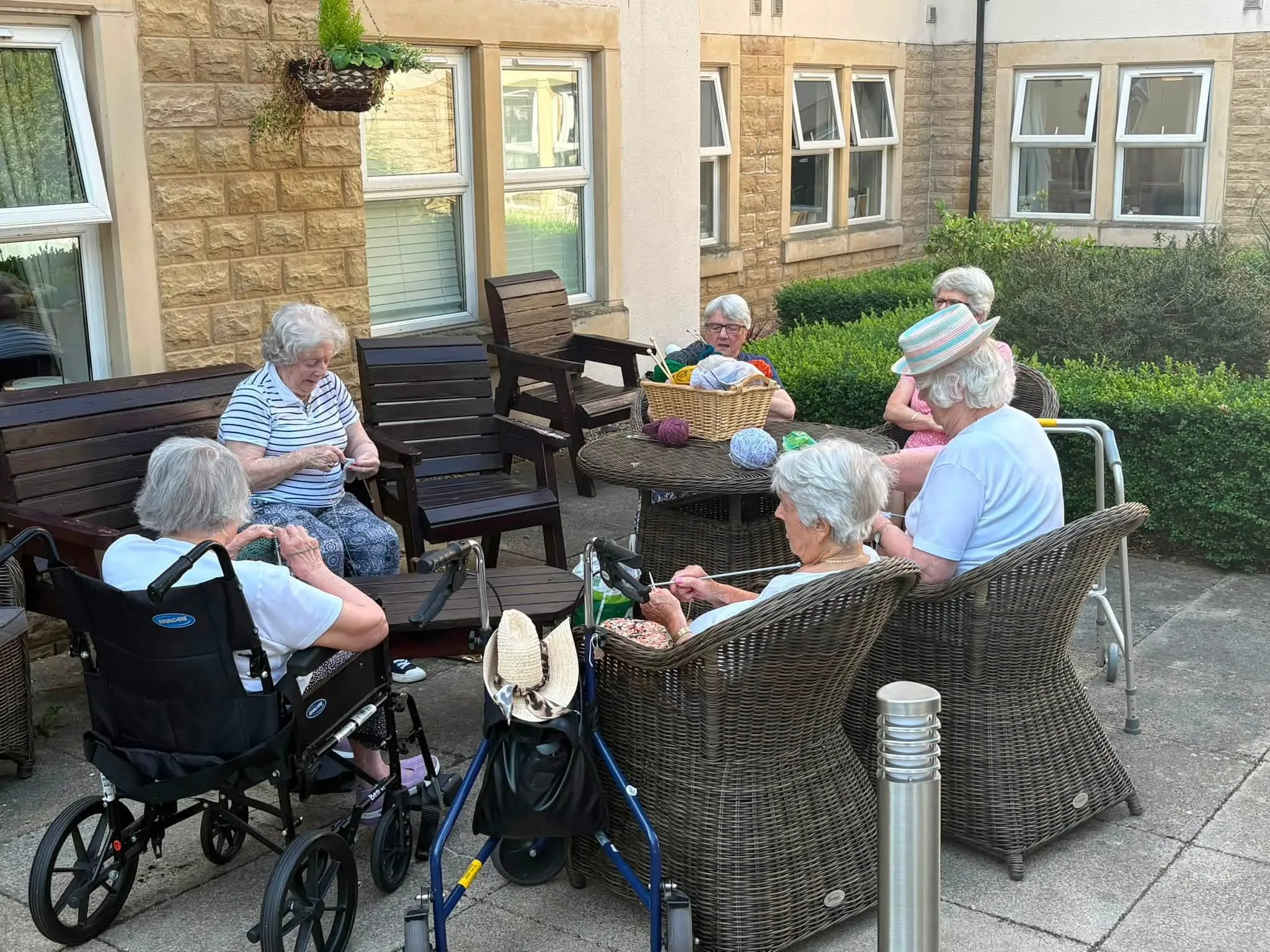 Knit and Natter in the Sun