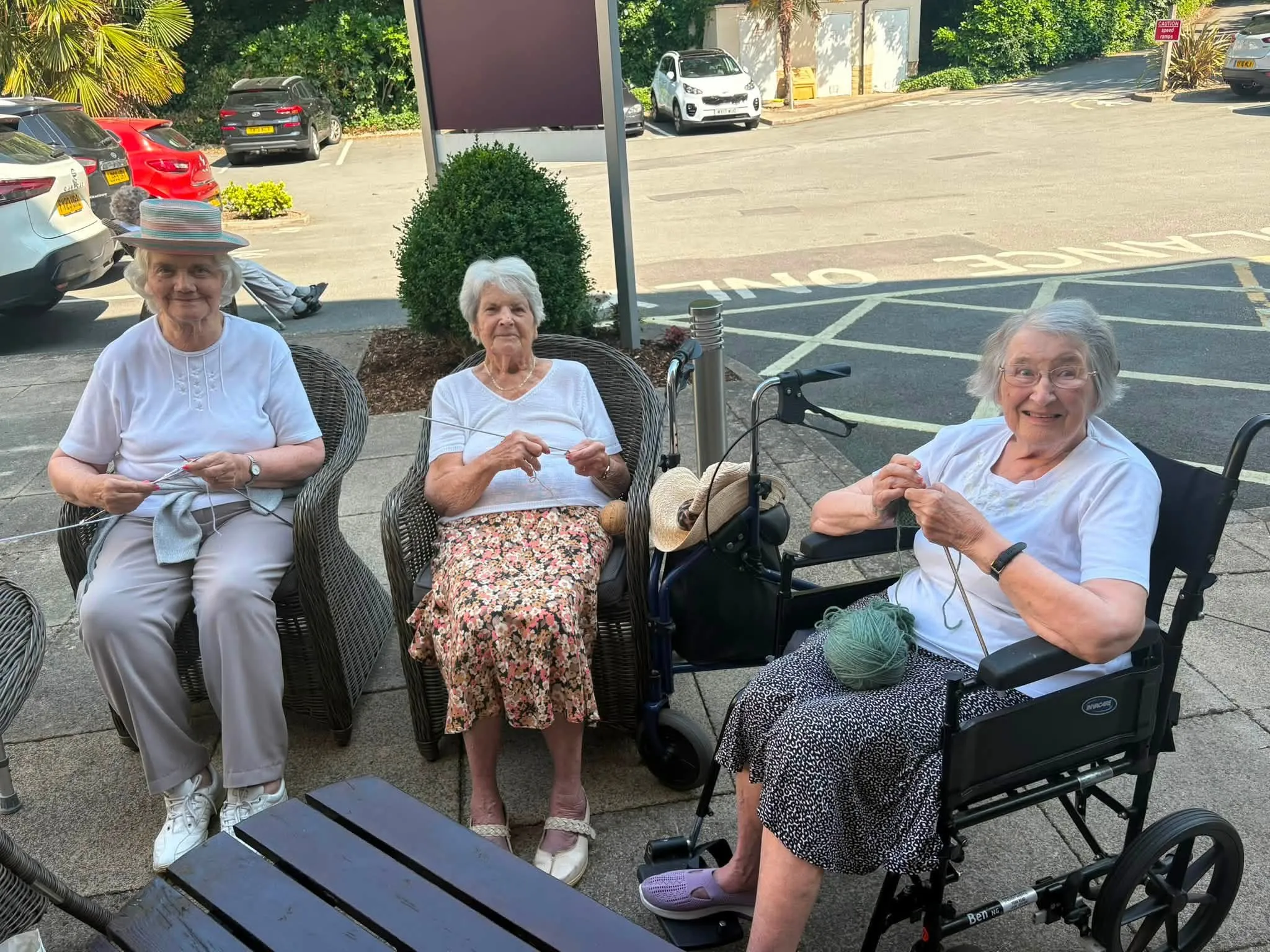 Knit and Natter in the Sun