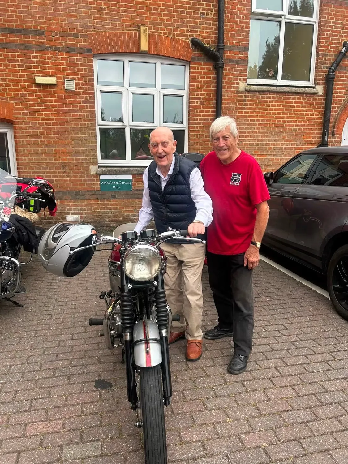 Visit from the Triumph Owners Club