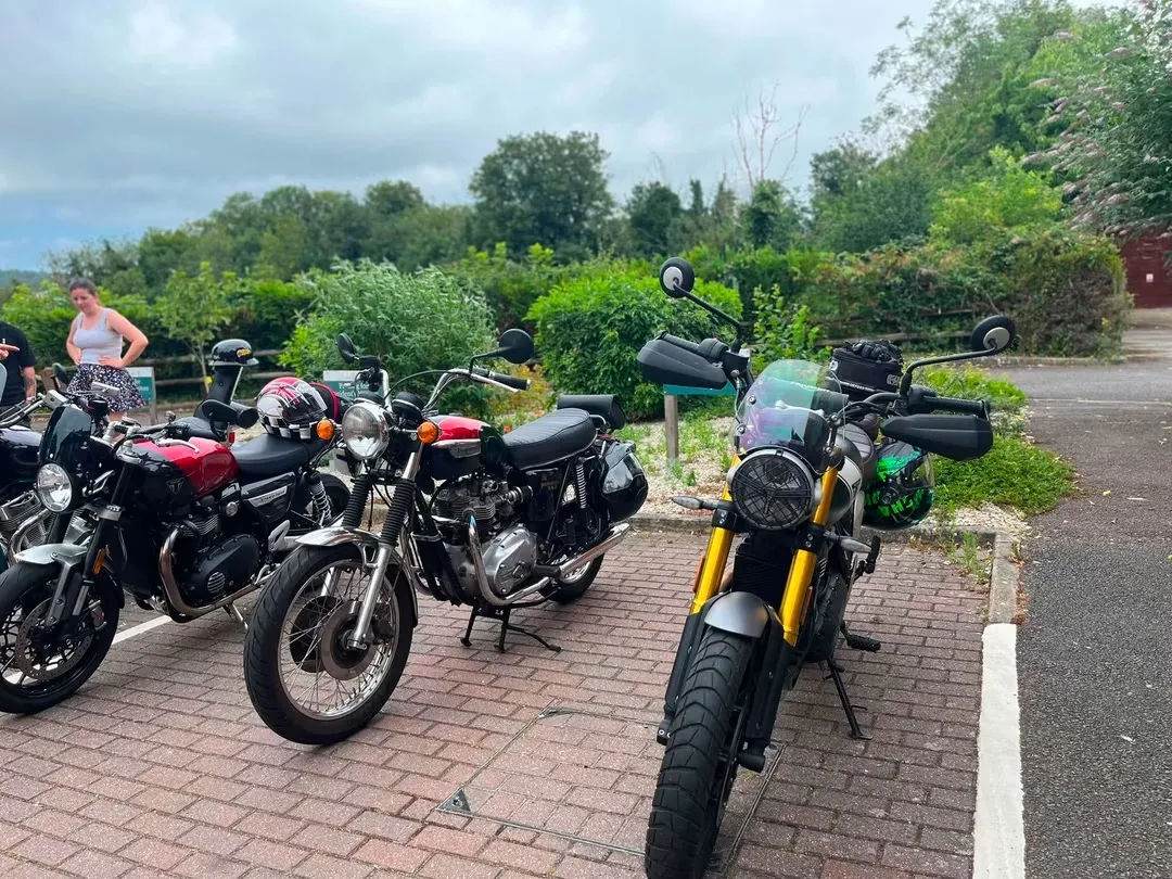 Visit from the Triumph Owners Club