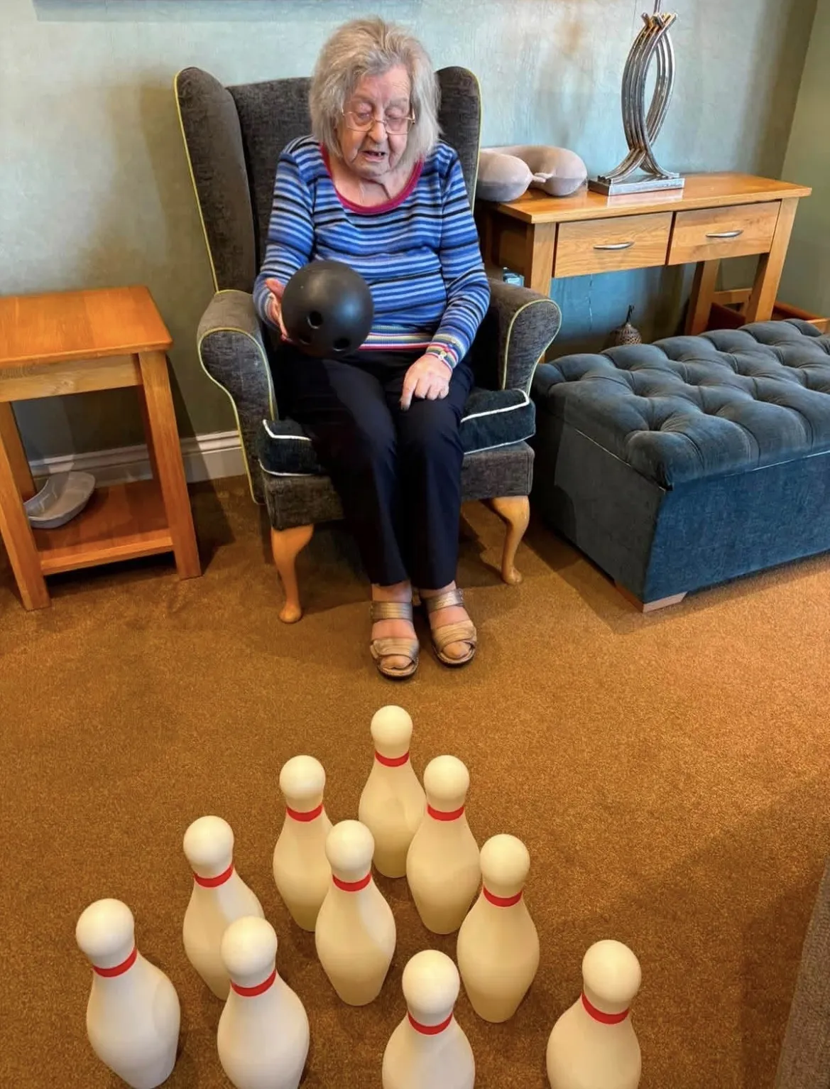 Residents Enjoying an Afternoon of Games