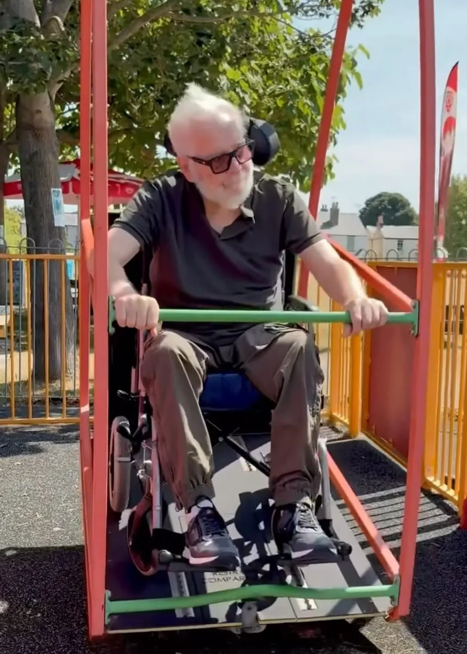Playground fun and reminiscing on happy memories! 