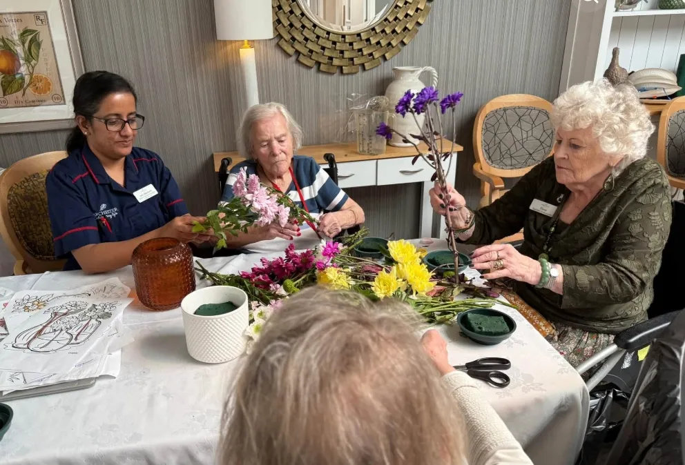 A Little Floral Creativity at Glebefields! 