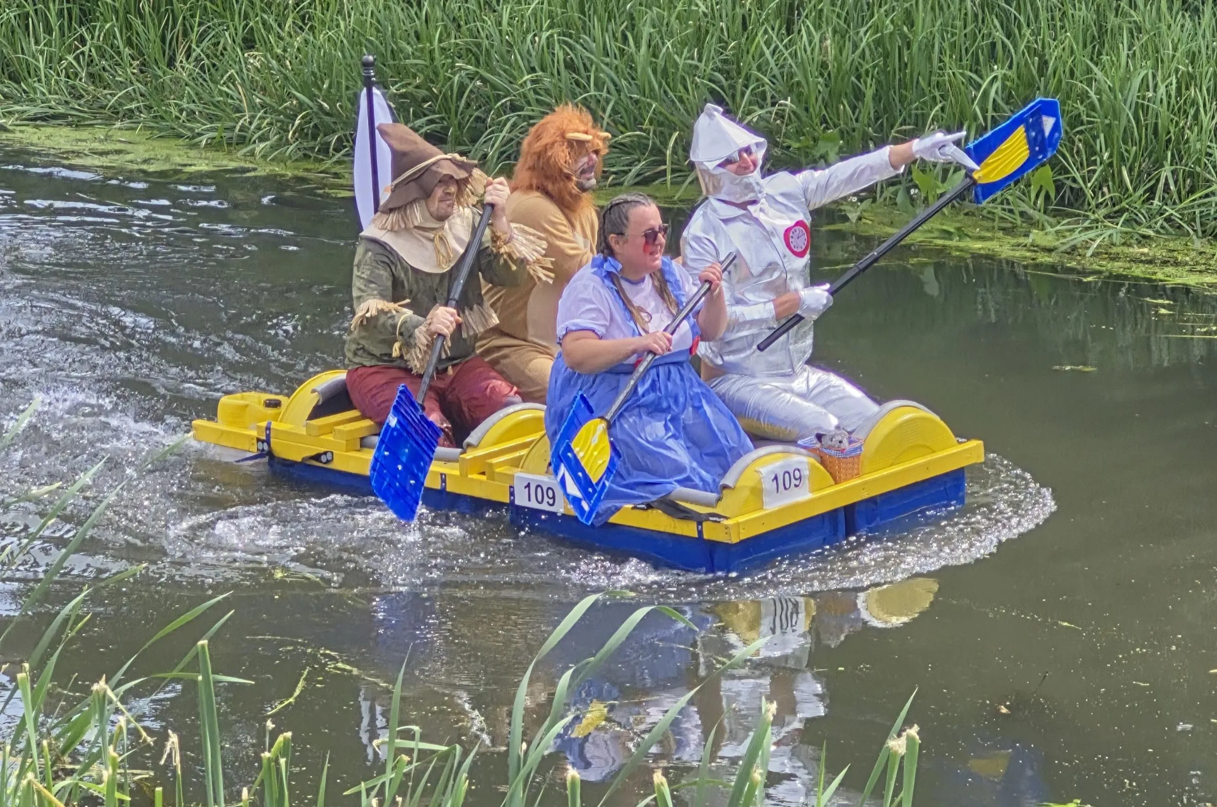 Braeburn Lodge sponsored our local raft race and took part in it..