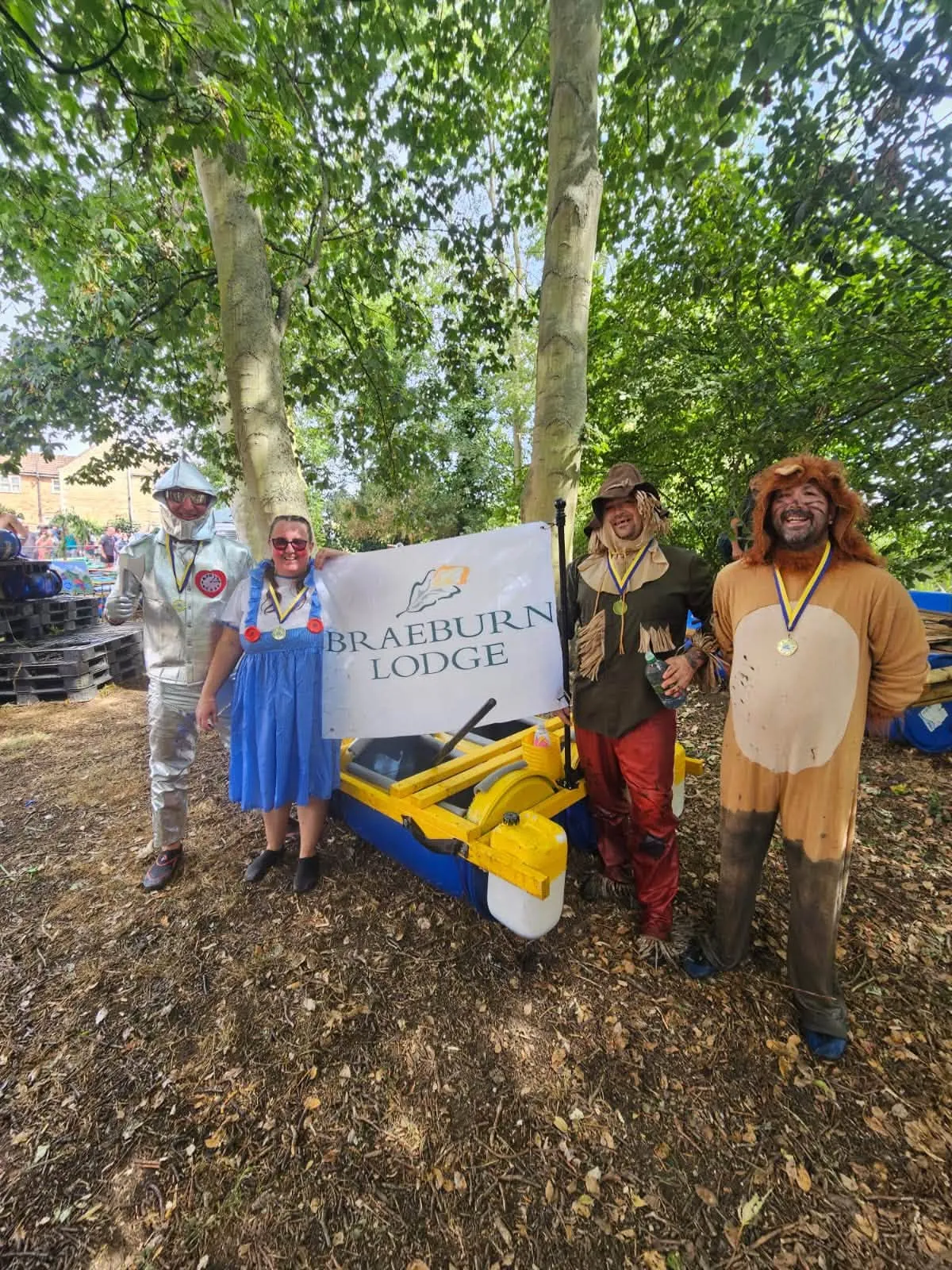 Braeburn Lodge sponsored our local raft race and took part in it..