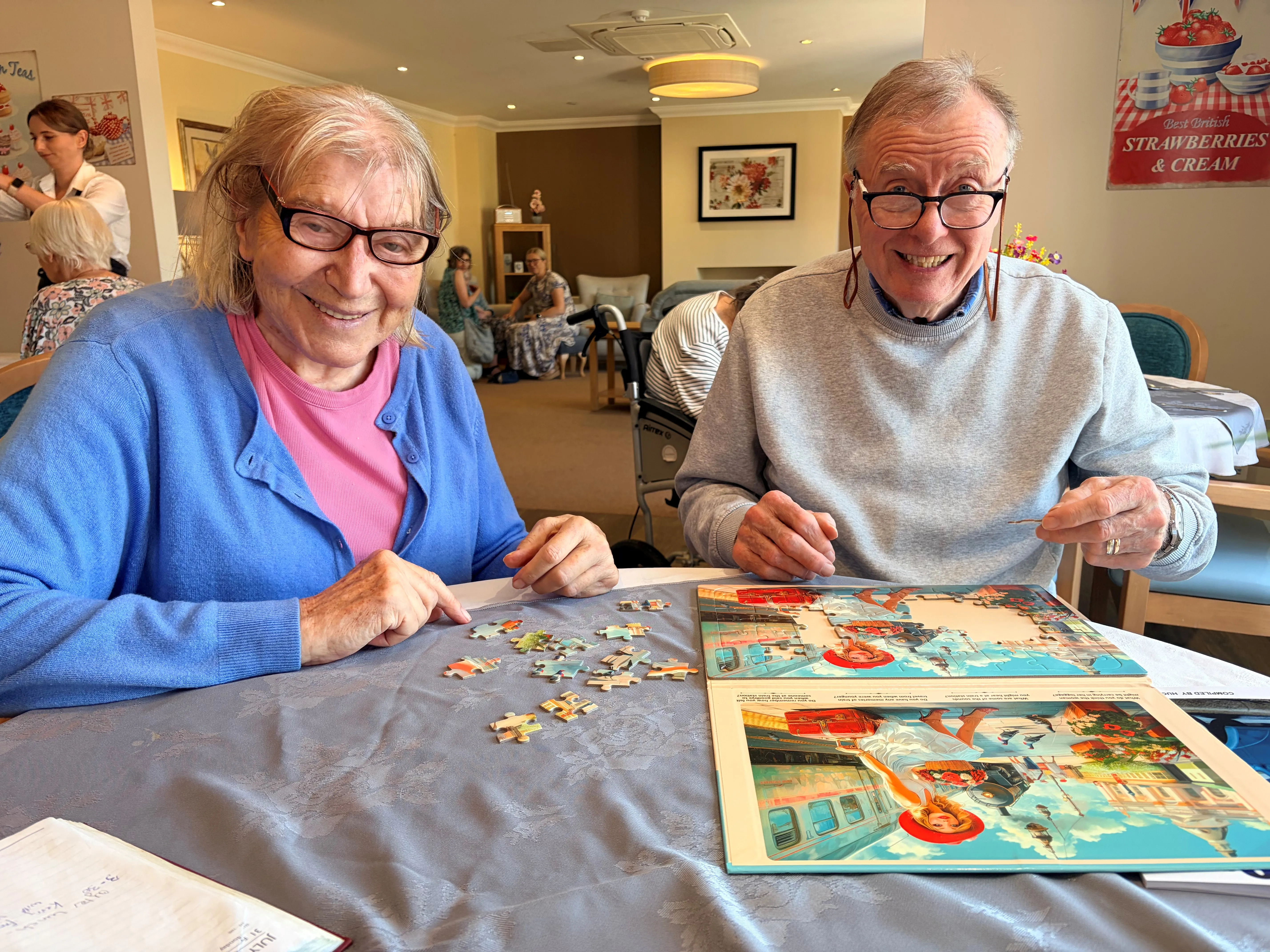 Puzzle time at The Fernes 