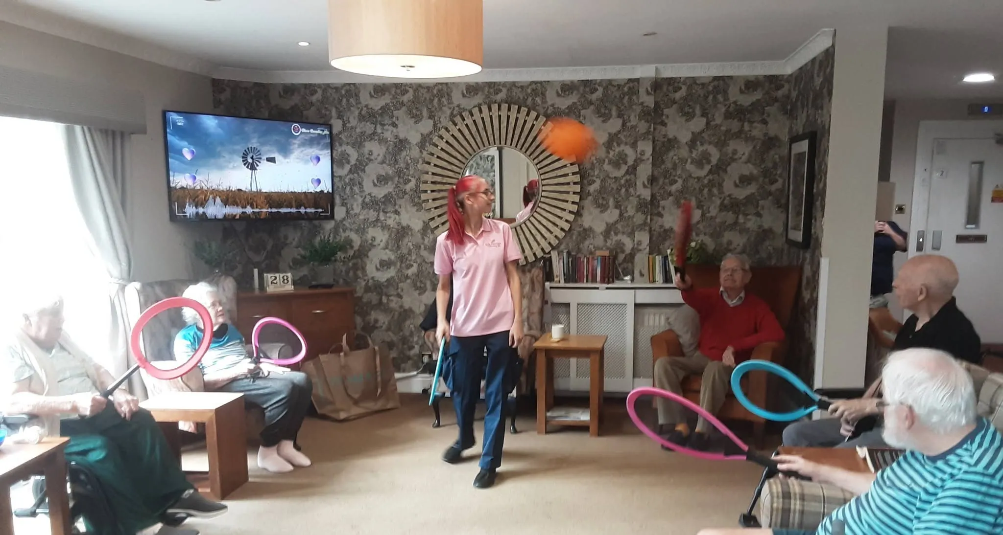Balloon Tennis at the Mount