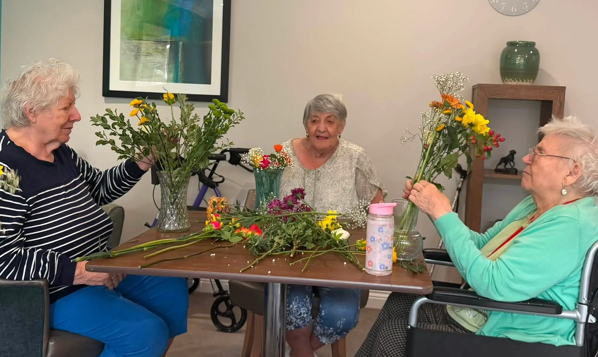 Flower arranging