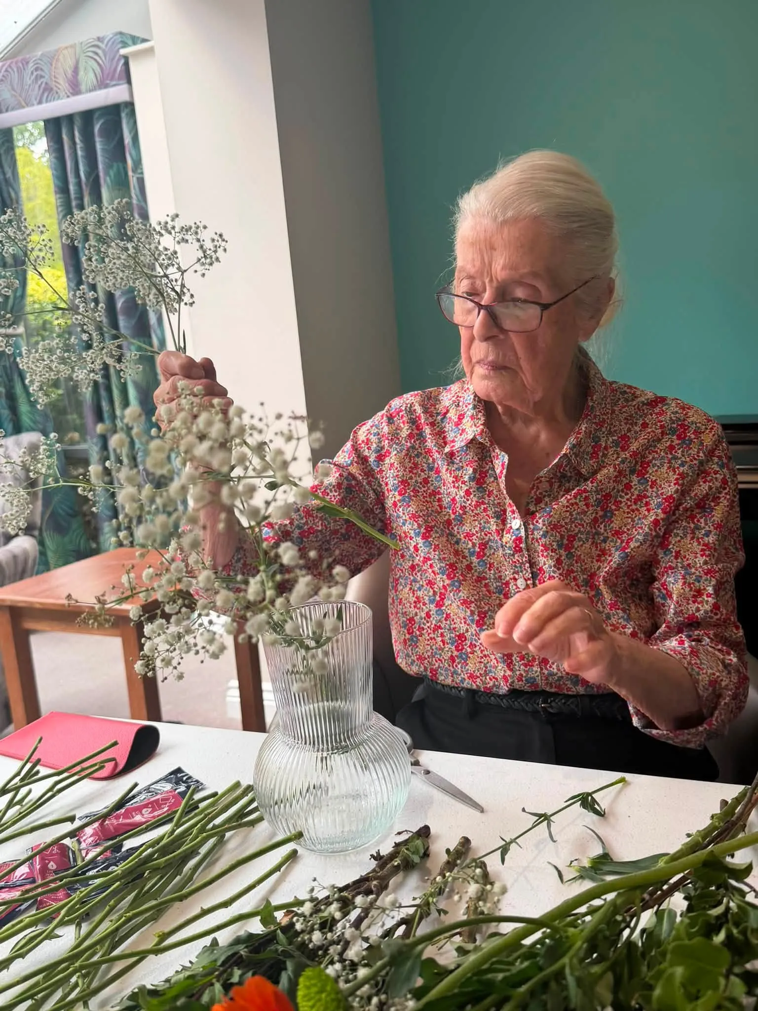 Flower arranging