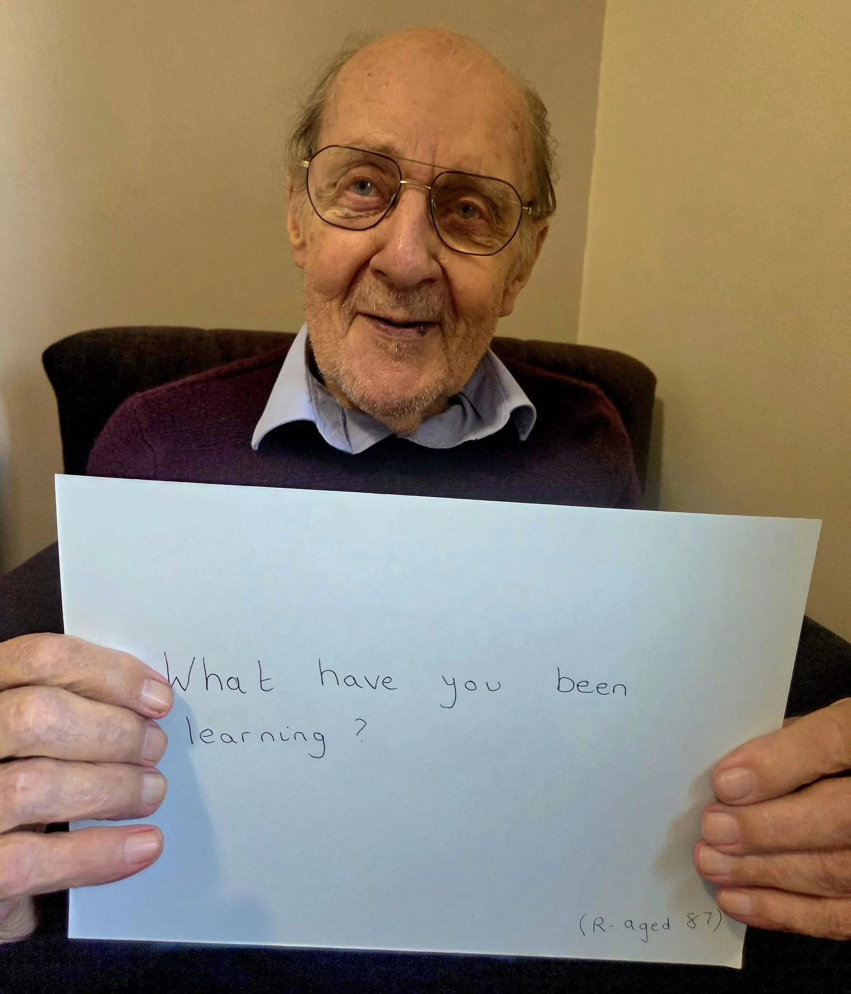 Resident's words of wisdom for school children 