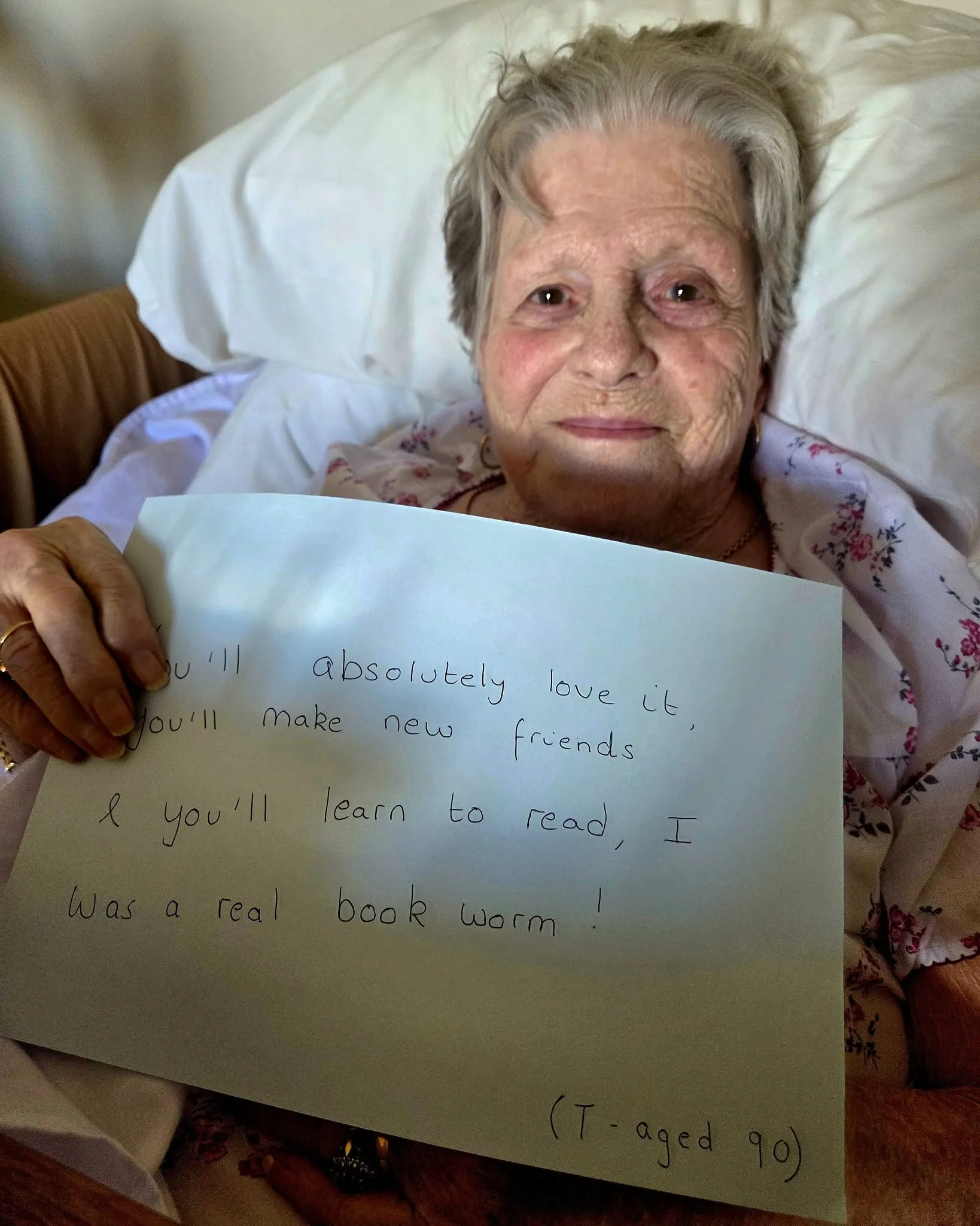 Resident's words of wisdom for school children 