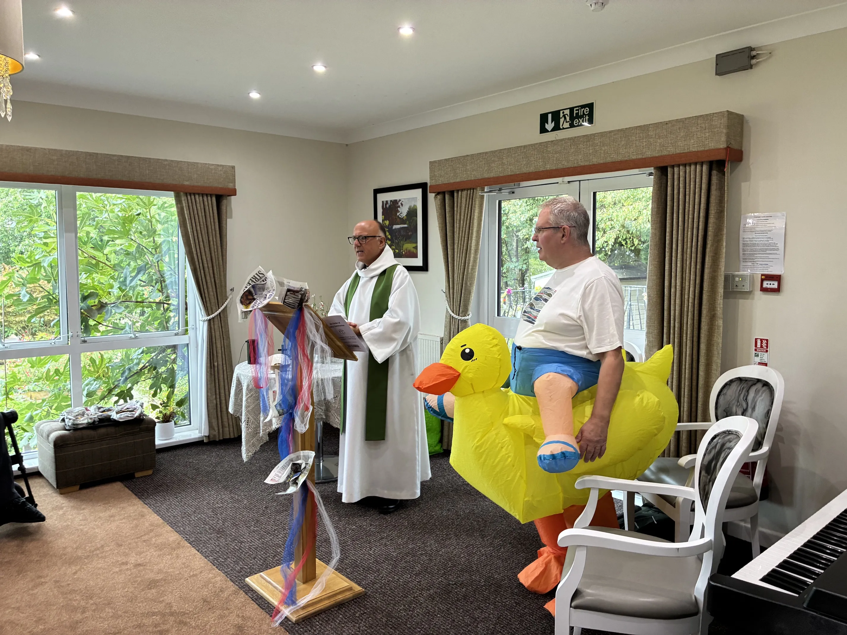 Holy Communion with a little “Seagull Screeching”