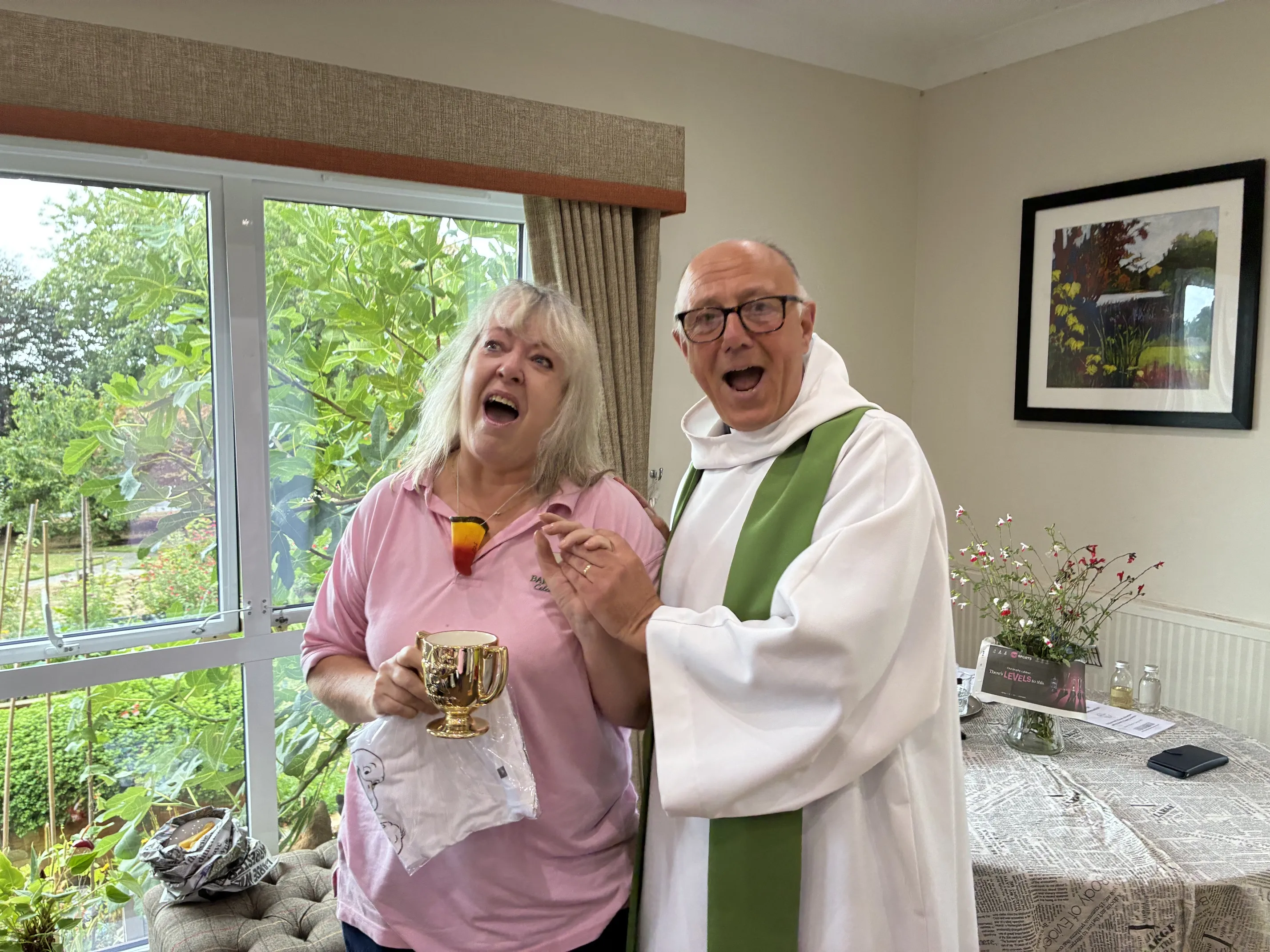 Holy Communion with a little “Seagull Screeching”