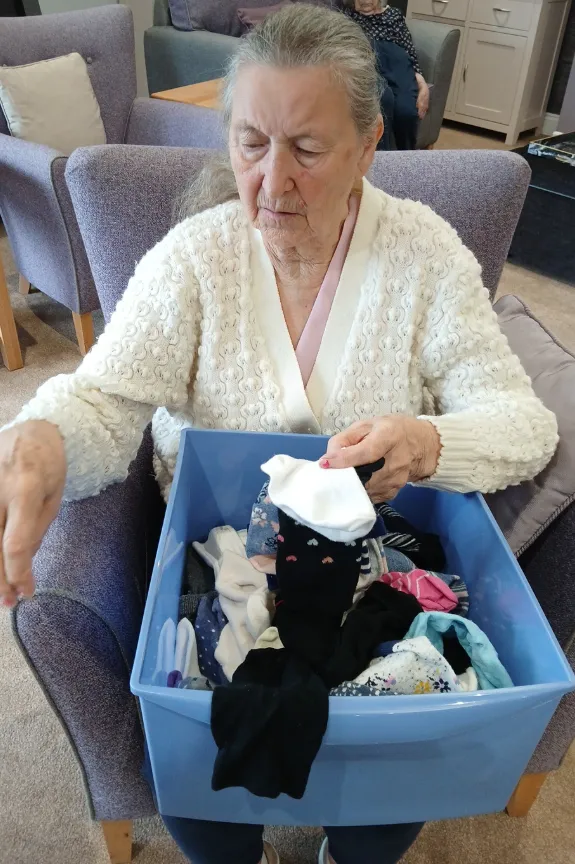 Busy Morning of Folding and Friendship 
