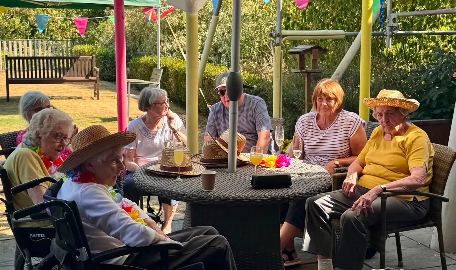 Prosecco party here at Our care home Lancaster Grange