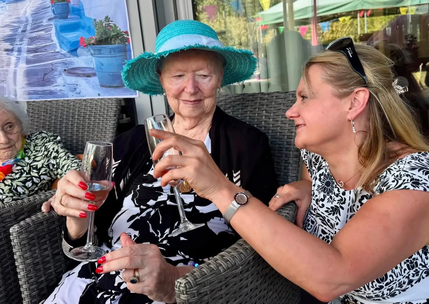 Prosecco party here at Our care home Lancaster Grange